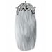Chrome Cantle White Horse Hair Sporran