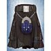 Modern Black Utility Kilt With Blue Dress Sporran For Men