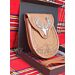 Stag Badge Brown Leather Day Sporran