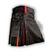 Waxed Leather Black Rainbow Kilt
