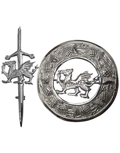 Celtic Welsh Dragon Kilt Pin