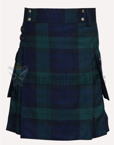 Black Watch Tartan Utility Kilt For Sale