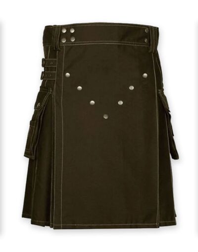 Brown Fashion Utility Kilt