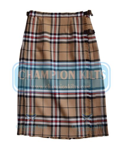 Camel Thomson Tartan Kilt For Women