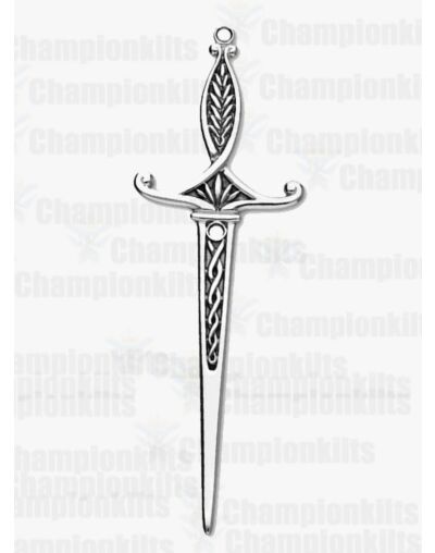 Celtic Silver Kilt Pin