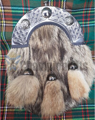 Full Dress Fox Fur Antique Sporran