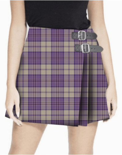 Highland Dancer Harris lilac Tartan Women Kilt
