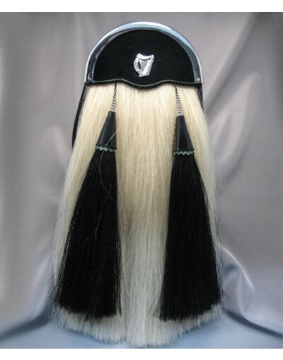 Irish Harp White Horsehair Sporran